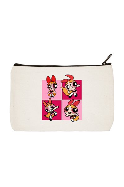 designedfy Blossom Printed υφασμάτινη τσάντα μακιγιάζ, θήκη για στυλό, τσάντα χειρός