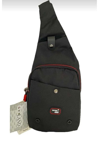 SEVENTEEN GVNLAND SEVENTEEN New Saddlebag Cross Shoulder Chest Strap Unisex Black Bag SEVENTEEN 4959