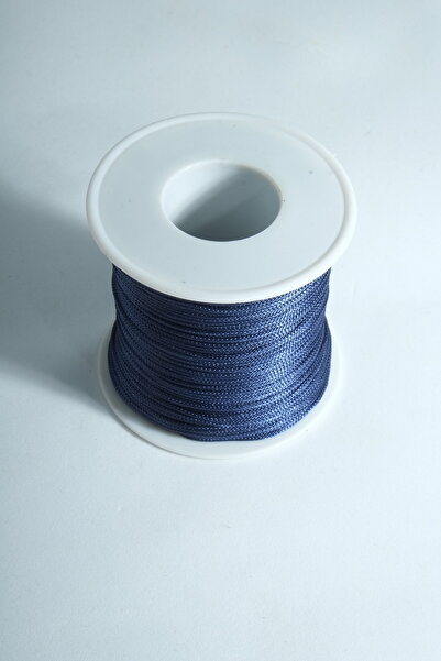 Eskişehir hobi sanat 1 мм 100 метрів темно-синього кольору парашутна мотузка макраме браслет намисто прикраса дизайн чотки мотузка