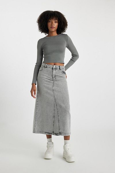 DeFacto A-line Jean Long Skirt B6936ax23wn