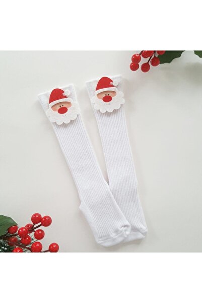 Lua Butik جوارب للركبة بمفهوم العام الجديد مع شخصية سانتا كلوز