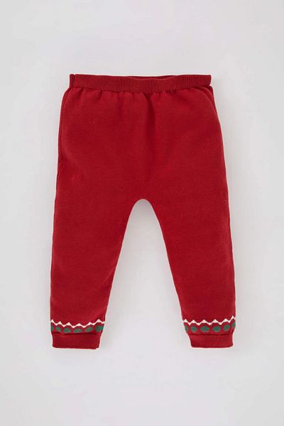 DeFacto Baby Girl Christmas Themed Sweater Bottom Cotton Knitwear 2 Piece Set A4353A523Wn