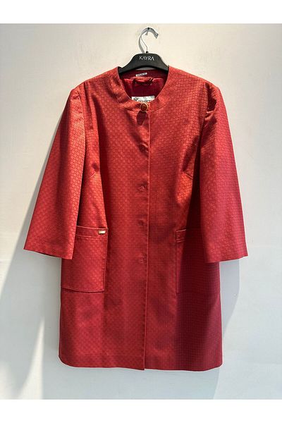 FUAT GÜRSEN Outside Bag Pocket Trench Coat