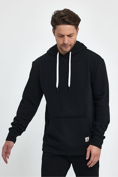 PELİTİSS Sweat cu glugă cu mânecă lungă, buzunar cangur, 3 fire, potrivire relaxată