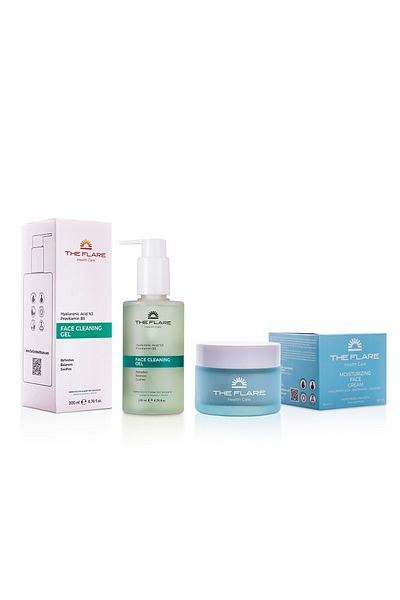 The Flare Health Care Moisturizing Face Washing Gel and Face, Skin Care Cream Evening Brightening All Skin Types
