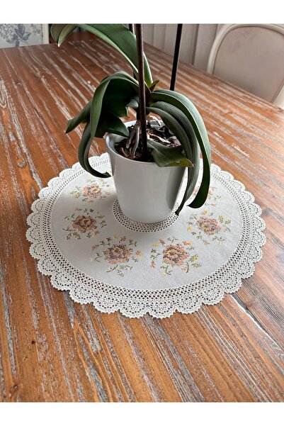 LİMAY Κέντημα δαντέλας εμφάνιση 1ο Class Pvc Washable Runner Τραπεζομάντιλο -...