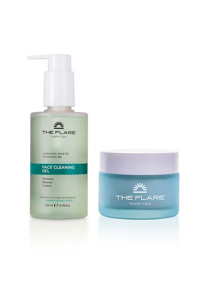 The Flare Health Care Moisturizing Face Washing Gel and Face, Skin Care Cream Evening Brightening All Skin Types
