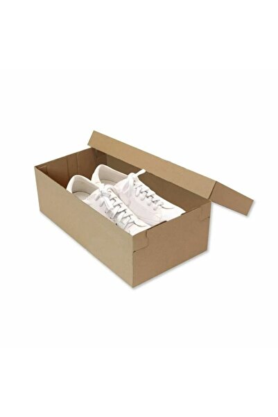 Unipak 20X36X12 cm Esmer Kapaklı Ayakkabı Kutusu 50 Adet
