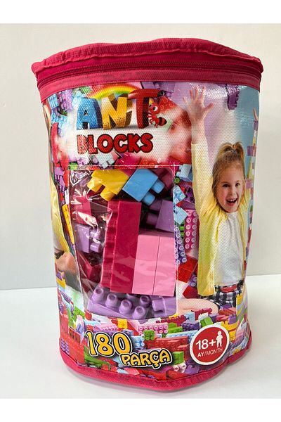 TUZY KIRTASİYE OYUNCAK مكعبات النمل 180 قطعة مع حقيبة LEGO