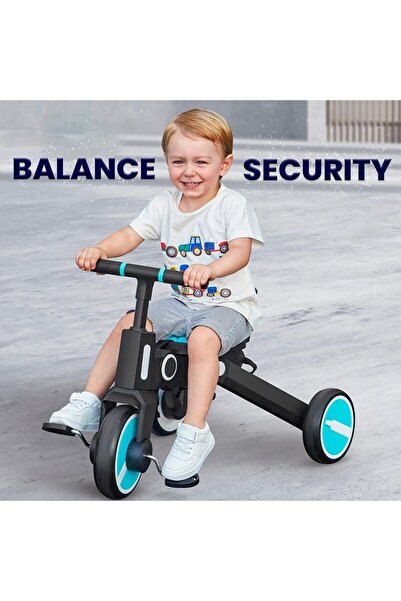 LUPPER 7 si 1 Arada Çok Fonksiyonlu Bebek Arabası Katlanabilir Bisiklet (Yurt...