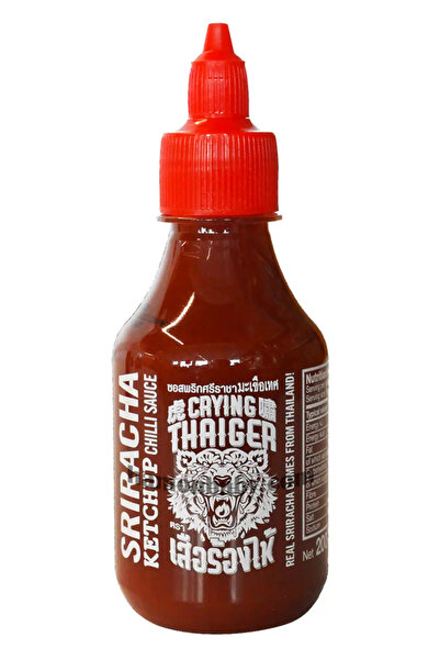 Suree Crying Thaiger Srirachalı Acı Ketçap 200 ml – Tayland Acı Biber Aromalı Özel Sos