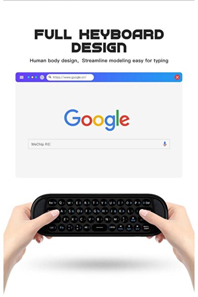 Wechip H6 Mini Uzaktan Kumanda Kablosuz Smart TV Android Tv Box için