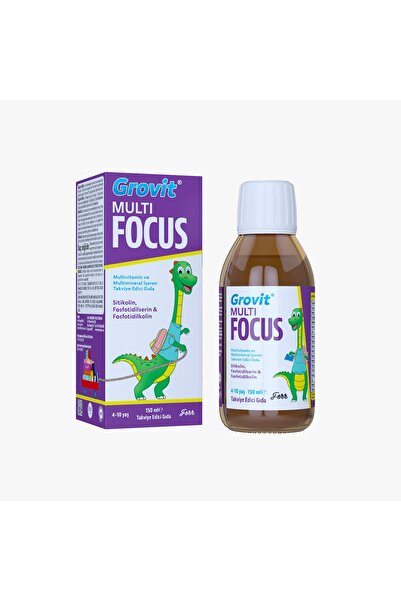 Grovit Kids شراب متعدد التركيز يساعد على التركيز