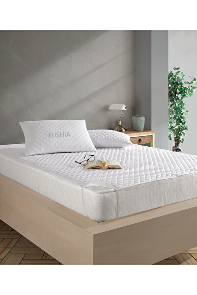 Fushia Kapitoneli Dört Köşe Lastik I Su Sıvı Geçirmez Yatak Koruyucu Alez I Çarşaf I Tek & Çift Kişilik