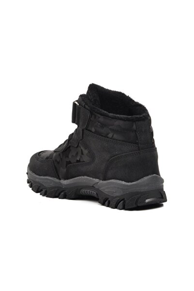WALKWAY Leo-F Чорні дитячі черевики з хутром всередині для активного відпочинку