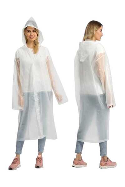 Mood Agenda Women's Windproof Hooded Raincoat Eva Raincoat