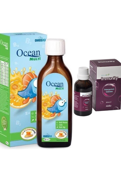Ocean 50 مل قطرات - زيت السمك المتعدد، يدعم المناعة