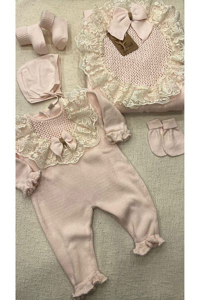 Nipperland Knitwear hospital discharge set for baby girl and boy 100% organic cotton