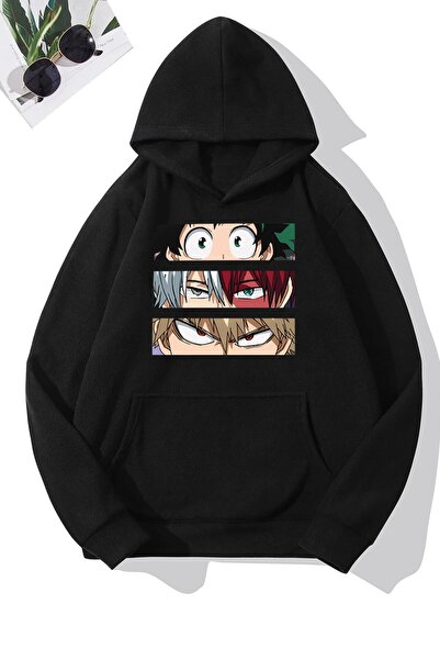 Adrift Unisex Makima Hugging Denji Štampano dukserica KPP-crna-3oka