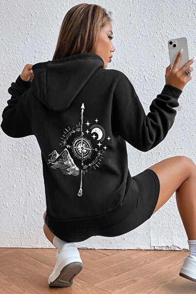 Adrift Unisex kompas majica KPP-crna-kompas