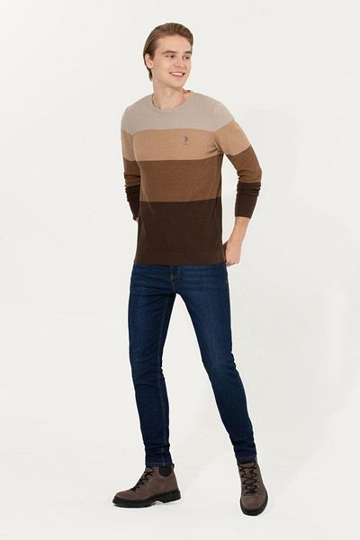 U.S. Polo Assn. Ανδρικό Πλεκτό Πουλόβερ Coconut Crew Neck