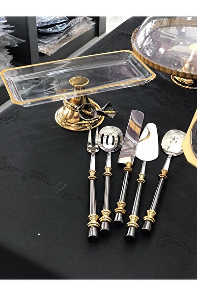 Santara AVANGARDE GOLD PROMOTION SET WITH DOUBLE TRASH FLOWERS, 4 PROMOTIONS AND 5 SERVICE SETS