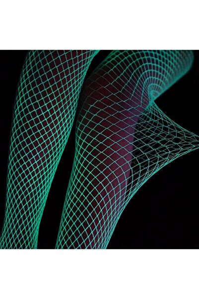 %100 Reflektörlü Profesyonel Balık Ağı Gece Çorap Starry Reflection Fishnet Stocking