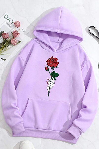 Adrift Unisex majica Rose Štampano KPP-Crna-Rose
