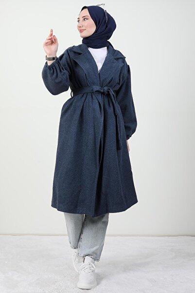 Giza Giyim Asuman Stamp Coat Indigo