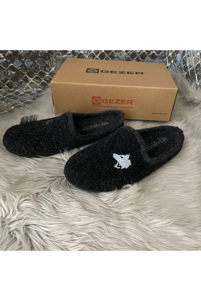 GEZER Erkek Kışlık Yünlü Ev Terliği
