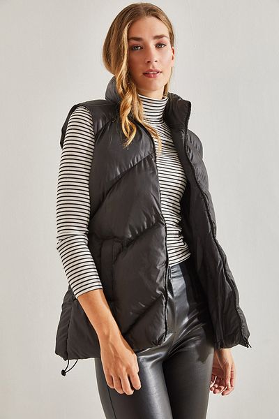 Bianco Lucci Dámská vesta s límcem Puffer
