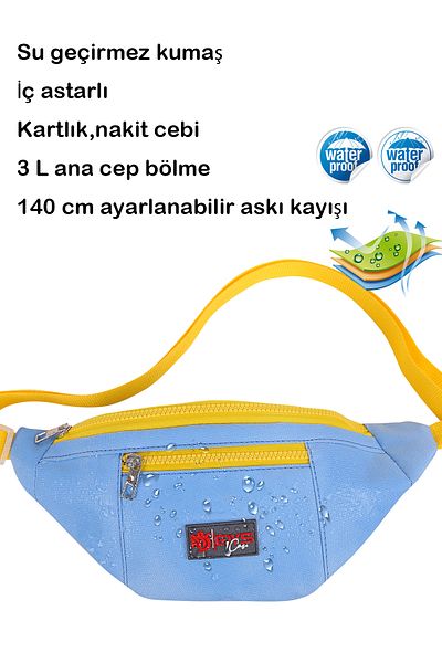 DysCase Waist and Shoulder Strap Bag Crossbody Bag Unisex Waterproof 3 L