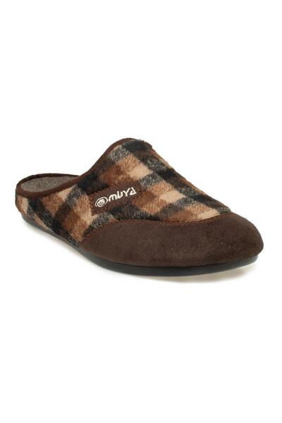 Muya 31801 Tauri Closed Front House Slippers Brown Men's House Slippers