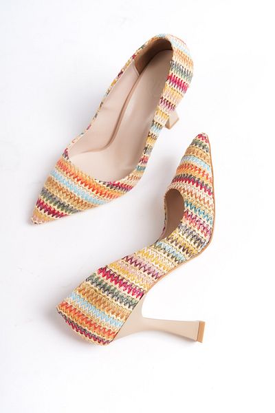 Modabuymus Pantofi cu toc stiletto multicolori Kanger