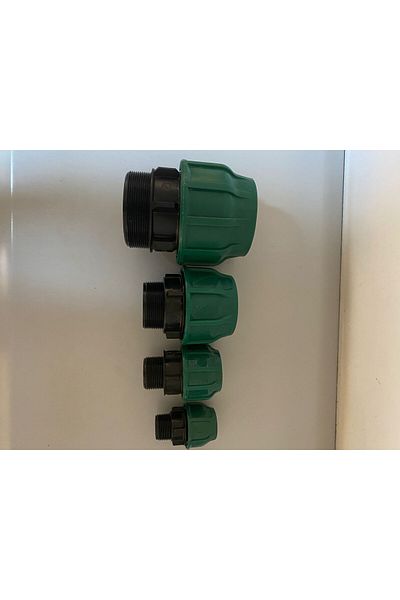 POELSAN 90X3" Coupling Male Adapter