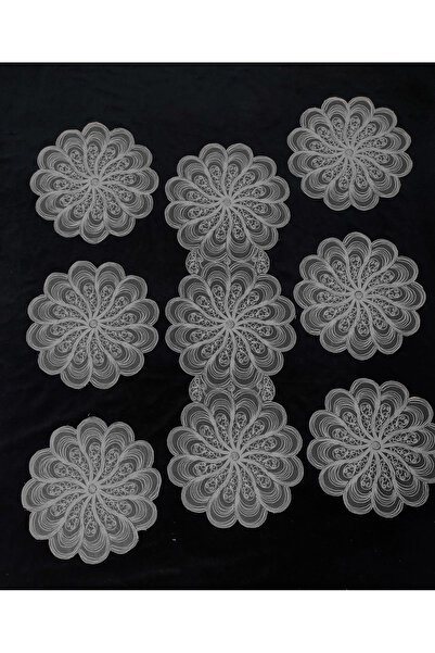 Çt Çeyizci Tekstil Американський сервіз, 1 бігунок, 6 тарілок, набір для серв...