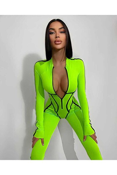 TAYT VEGAS Leather Detailed Jumpsuit
