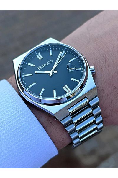 Ferrucci BLKT.2.821 Ferrucci New Season Steel Cord 30 Mt Water Resistant Special Series Men's Wristwatch