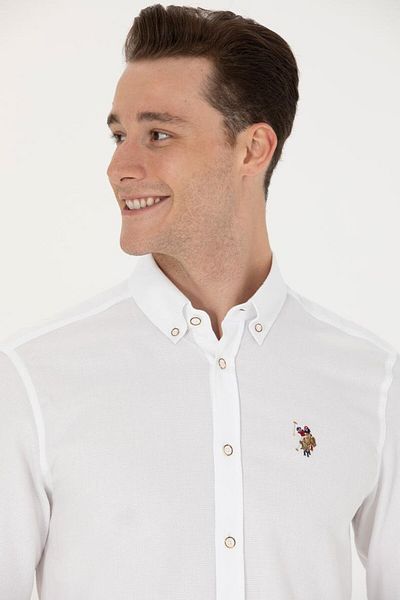 U.S. Polo Assn. Πόλο ανδρών ΗΠΑ Assn. Μακρυμάνικο Basic πουκάμισο Asil'Ce ButikHome