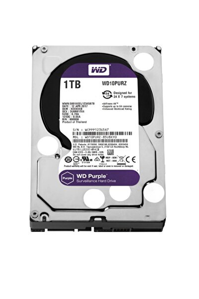 Universal القرص الصلب للمراقبة الأرجواني 1 تيرابايت