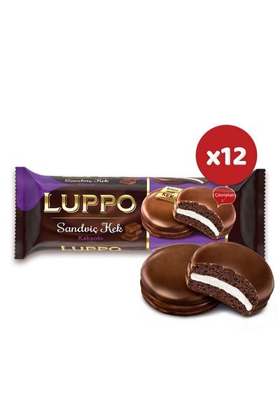 Luppo 184 g X 12 Pcs Solen Sandwich Cake Cocoa Sand