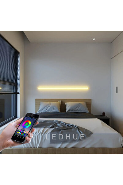 Mobzar Telefon Kontrol Aplik Gece Lambası Rgb 256 Renk Lambader Yüksek Işık S...