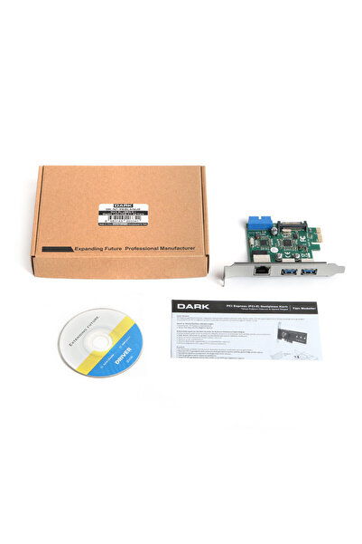 Universal Dark 2x usb3.0 + gigabit lan pcie x1 network card