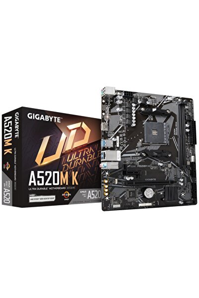Universal Gigabyte A520 M K V2 AM4 Soket DDR4 5100 MHz (OC) mATX Anakart