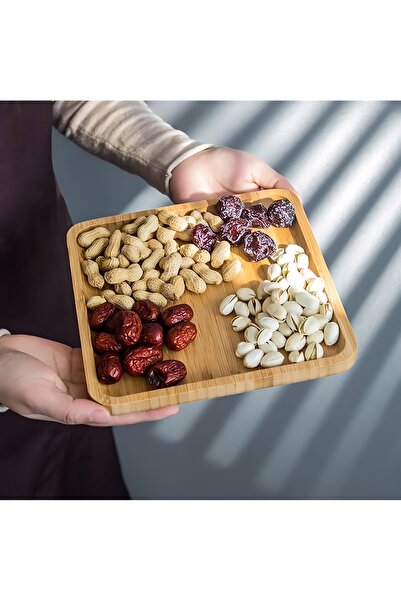 MEHAY HOME TEKLİ Bambu Lüx 20cm Kare Servis MHY-2020