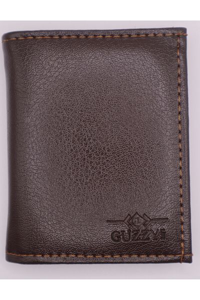 Astakos Men's Model Synthetic Vegan Luxury Leather Classic Vertical Cut Card Holder Wallet Width 8cm