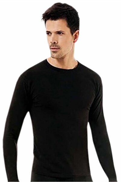 j.j.jilly jolly baby&kids Men's Black Thermal Undershirt Underwear Top