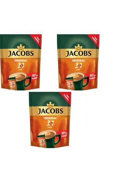 Jacobs 3 في 1 عبوة صديقة للبيئة 10 قطع 3 قطع