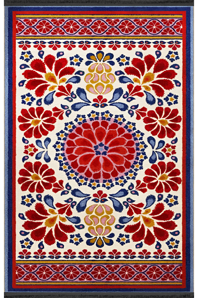 Rugs Modern Halı سجادة زخرفية عتيقة متعددة الألوان ذات لون فاتح تقليدي على شك...