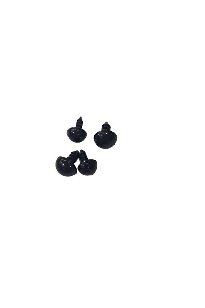 Amigurimi 5 çift siyah renkli 8 mm ve 10 mm